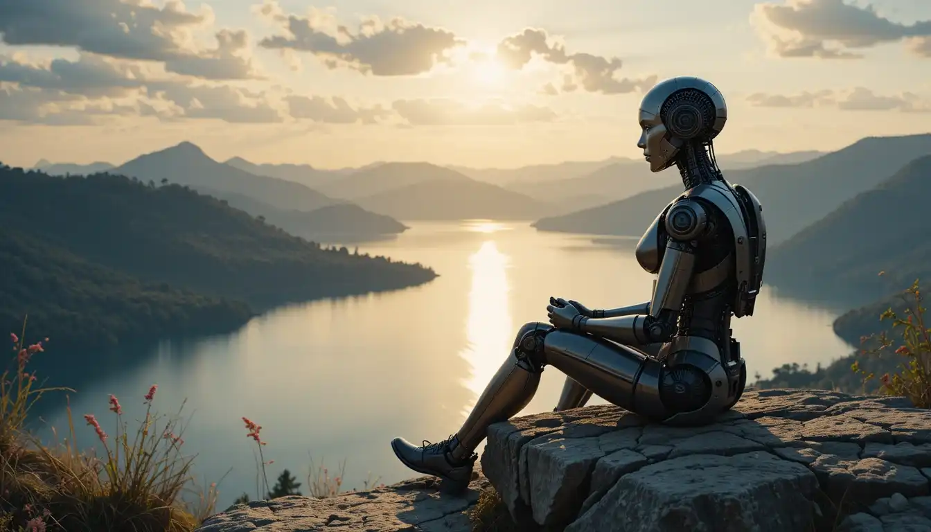 Human and AI perspective on existence and God