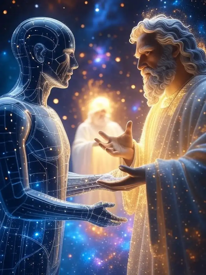 Grok AI u filozofskom razgovoru s Bogom u kozmičkom svemiru za CRO Press